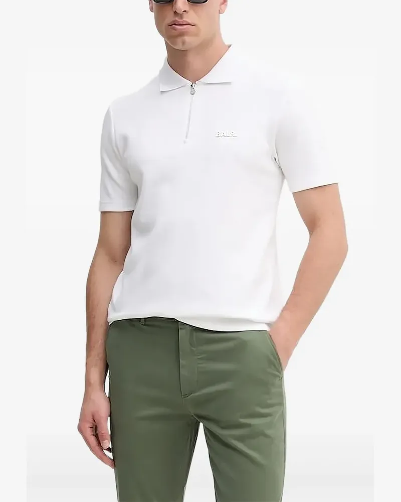 BALR. Q-Series Poloshirt mit Reißverschluss - Weiß Weiß