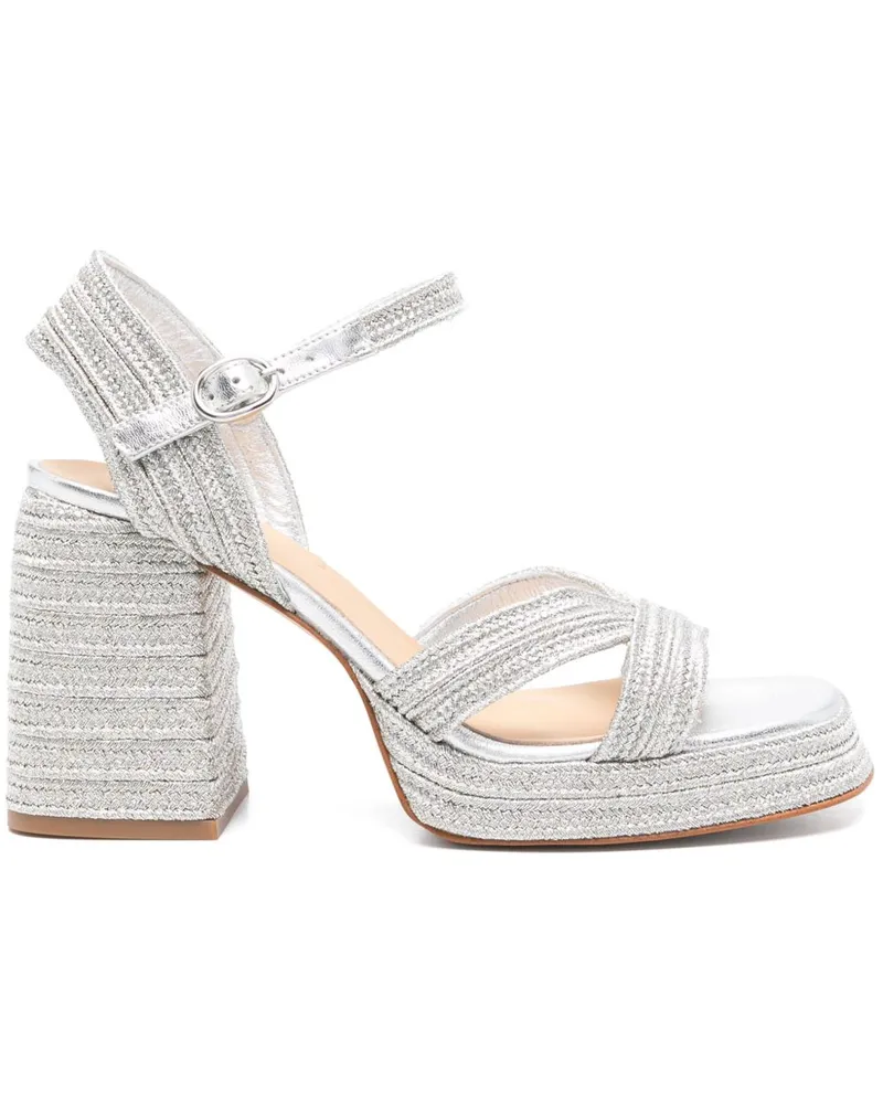 Castañer Valle Sandalen 90mm - Grau Grau