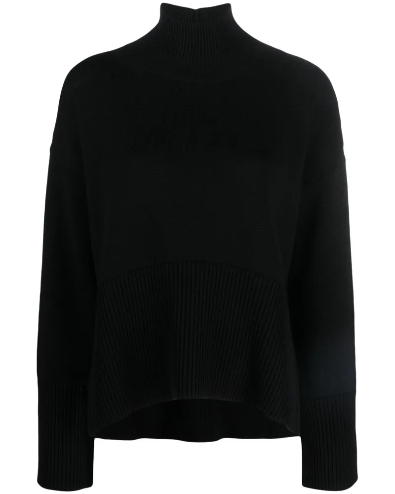 Dondup Sweatshirt mit Stehkragen - Schwarz Schwarz