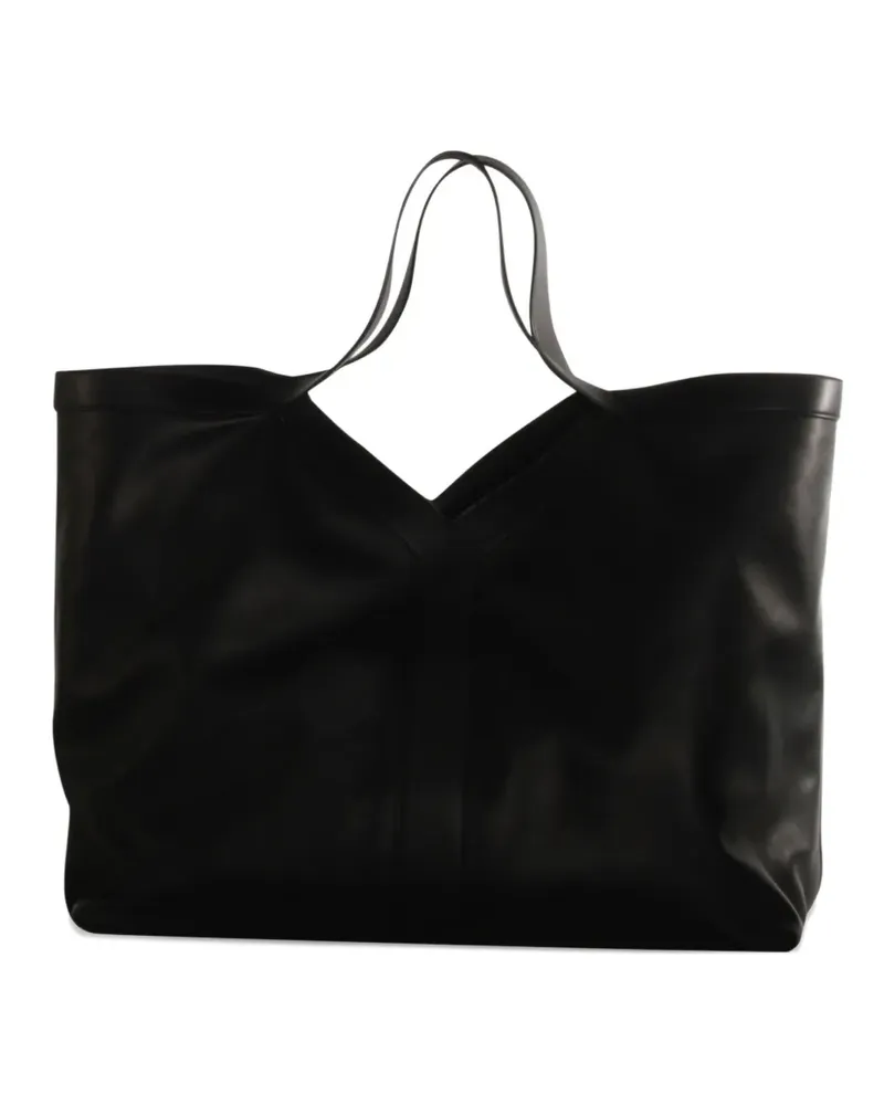 Saint Laurent Tote Bag mit V-Ausschnitt - Schwarz Schwarz