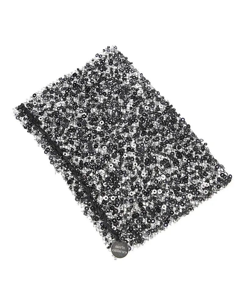 Maria Calderara Armband mit Pailletten - Schwarz Schwarz