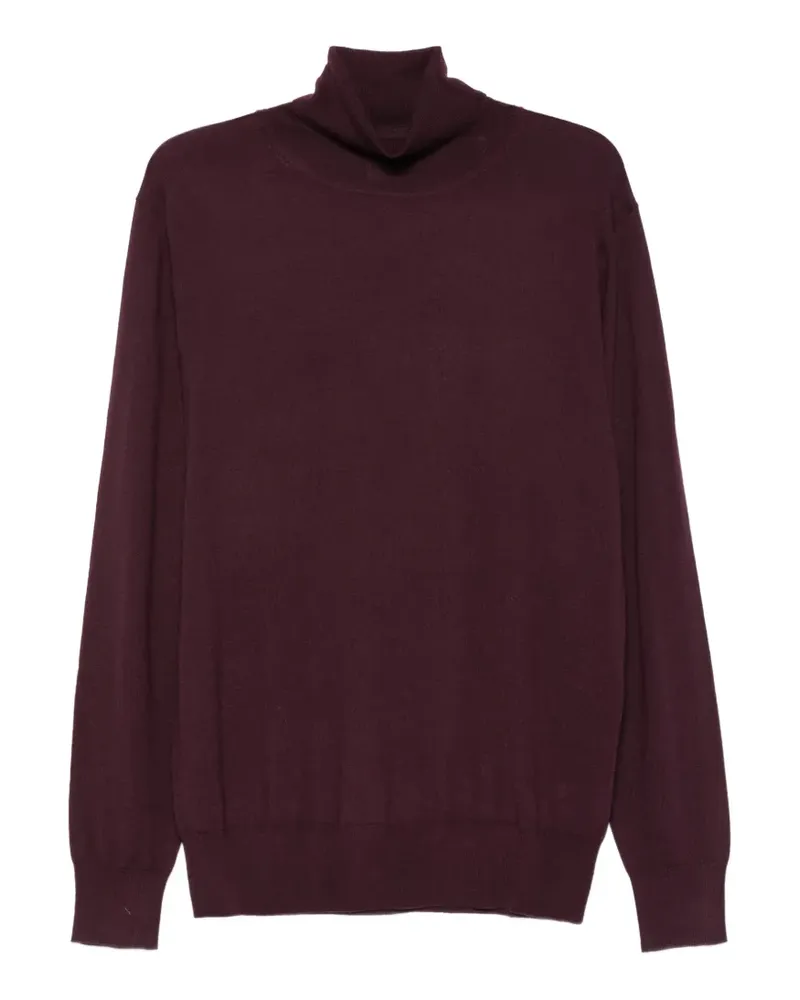 ASPESI Wollpullover mit Rollkragen - Rot Rot