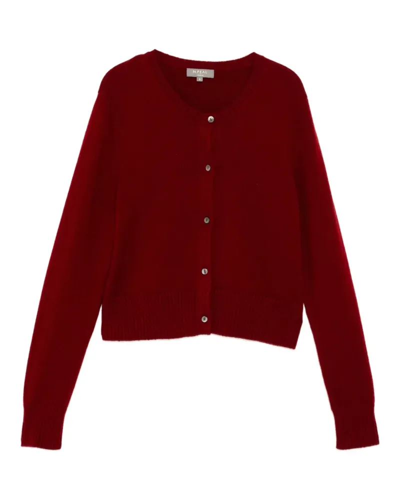 N.Peal Grob gestrickter Cardigan - Rot Rot