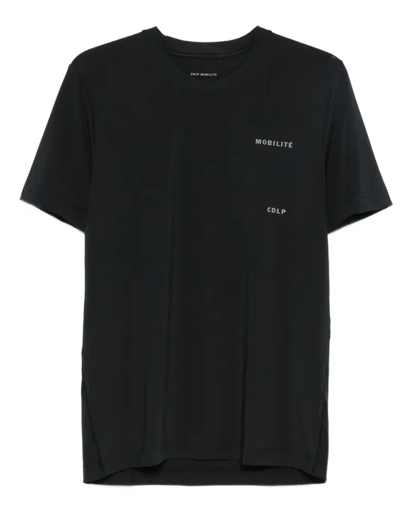 CDLP T-Shirt mit Logo-Print - Schwarz Schwarz