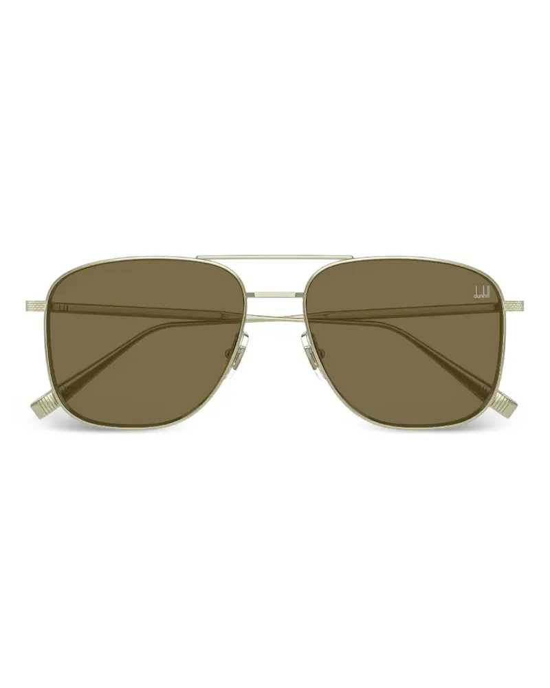 Dunhill pilot-frame double-bridge sunglasses - Gold Gold