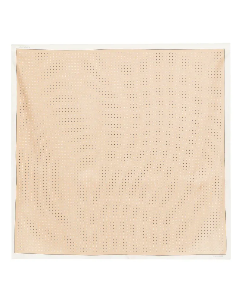 By Malene Birger dotted silk scarf - Braun Braun