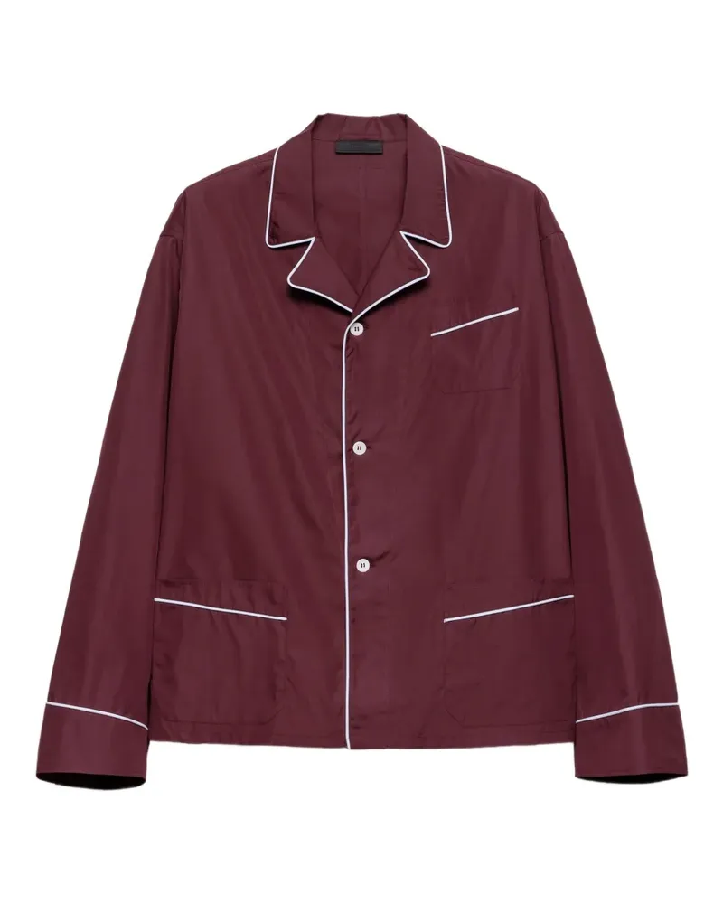 Prada Hemd mit Paspeltasche - Rot Rot