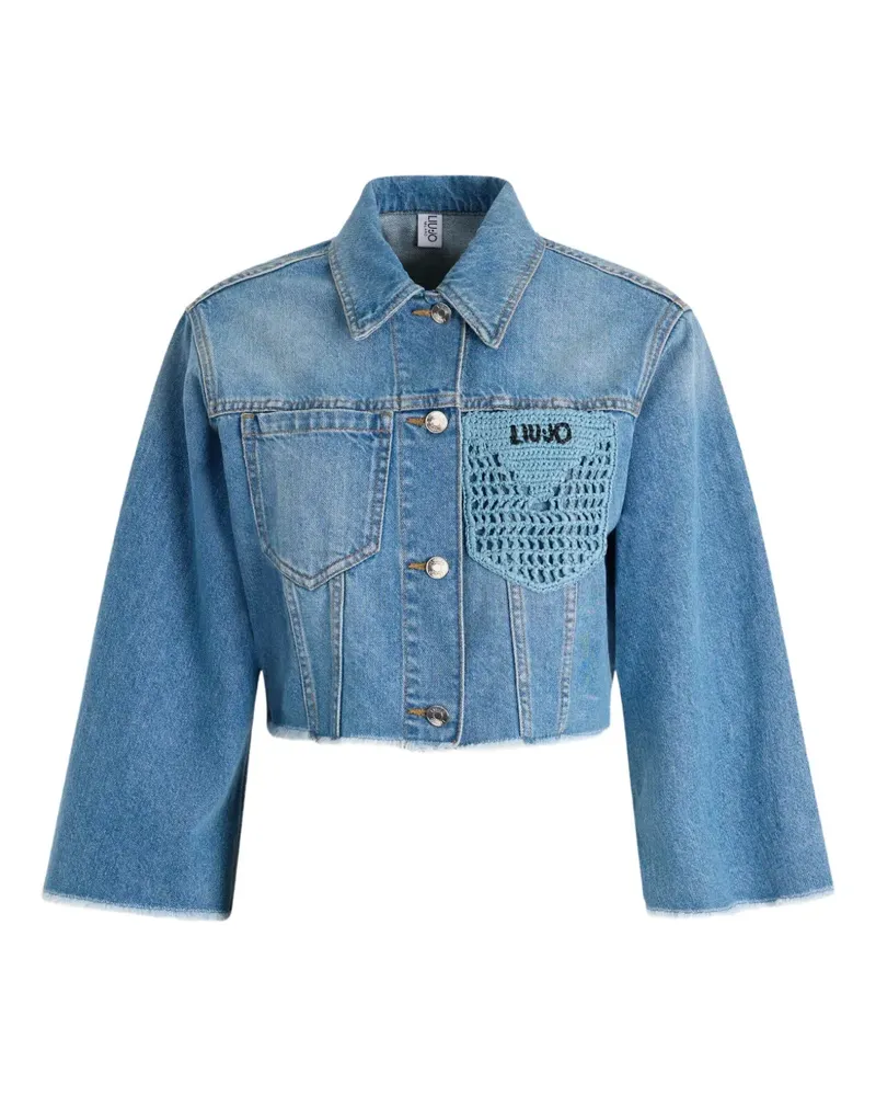 Liu Jo Cropped-Jacke aus Denim - Blau Blau