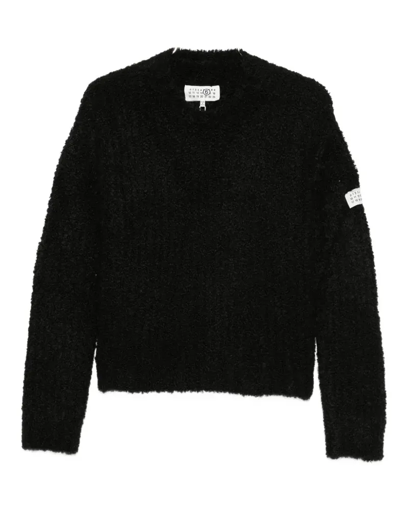 Maison Margiela logo-patch sweater - Schwarz Schwarz