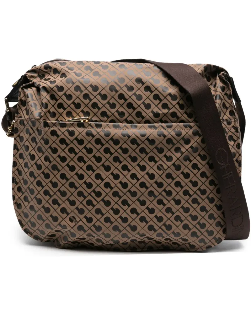Gherardini Umhängetasche mit Monogrammmuster - Braun Braun