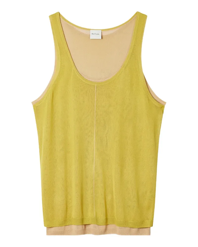 Paul Smith double-layered sleeveless top - Gelb Gelb