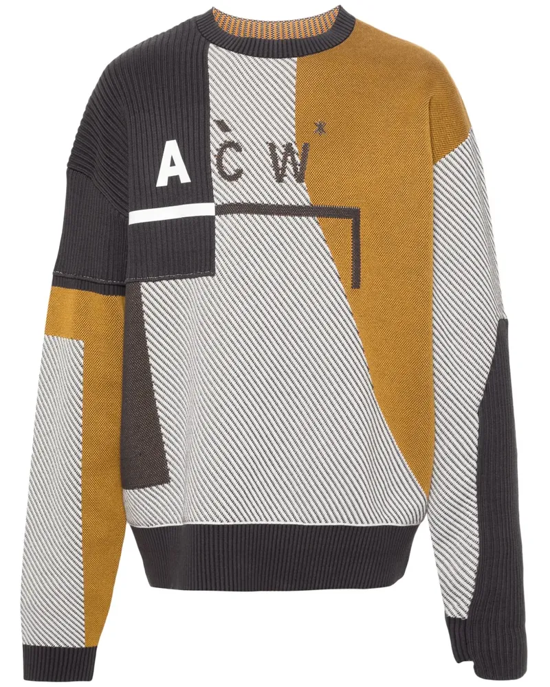 ACW* Pullover mit Intarsien-Logo - Weiß Weiß