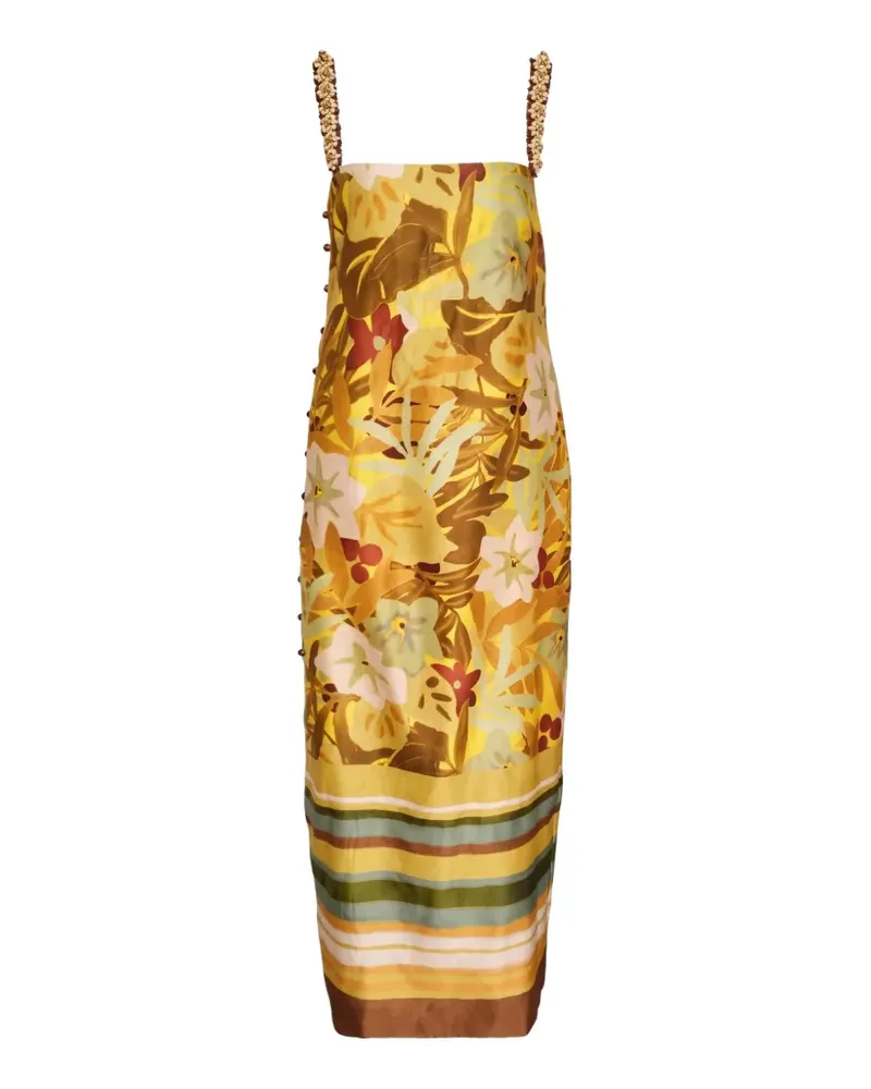 ALEMAIS maxi midi dress - Gelb Gelb