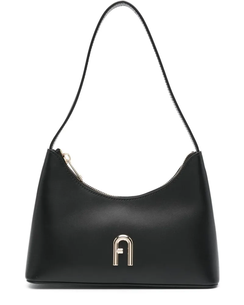 Furla Mini Diamond Schultertasche - Schwarz Schwarz