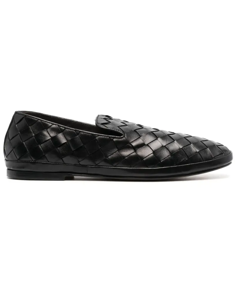 Henderson Guinea Loafer mit eckiger Kappe - Schwarz Schwarz