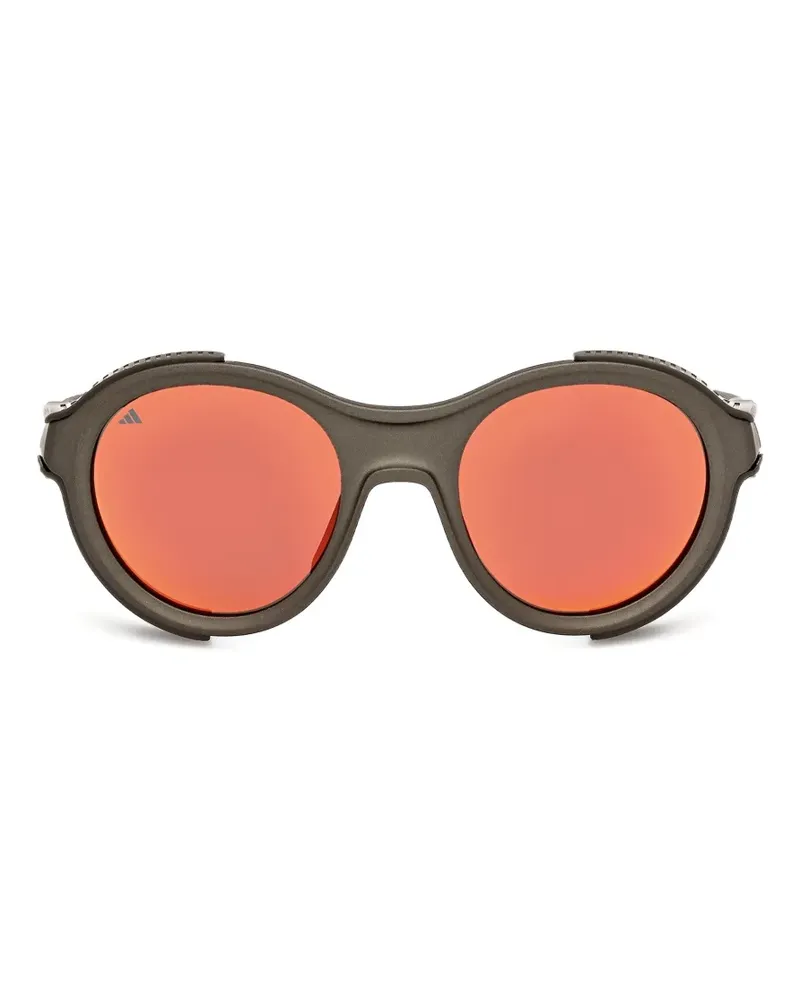 adidas Runde Sonnenbrille mit Seitenschutz - Grau Grau