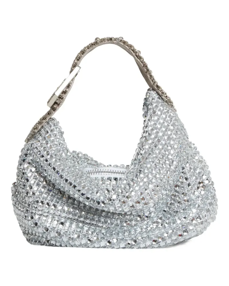GEDEBE Jill Handtasche mit Kristallen - Silber Silber