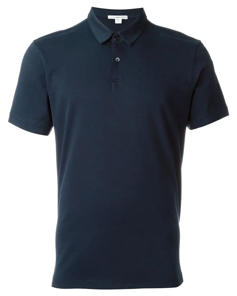 James Perse Klassisches Poloshirt Blau