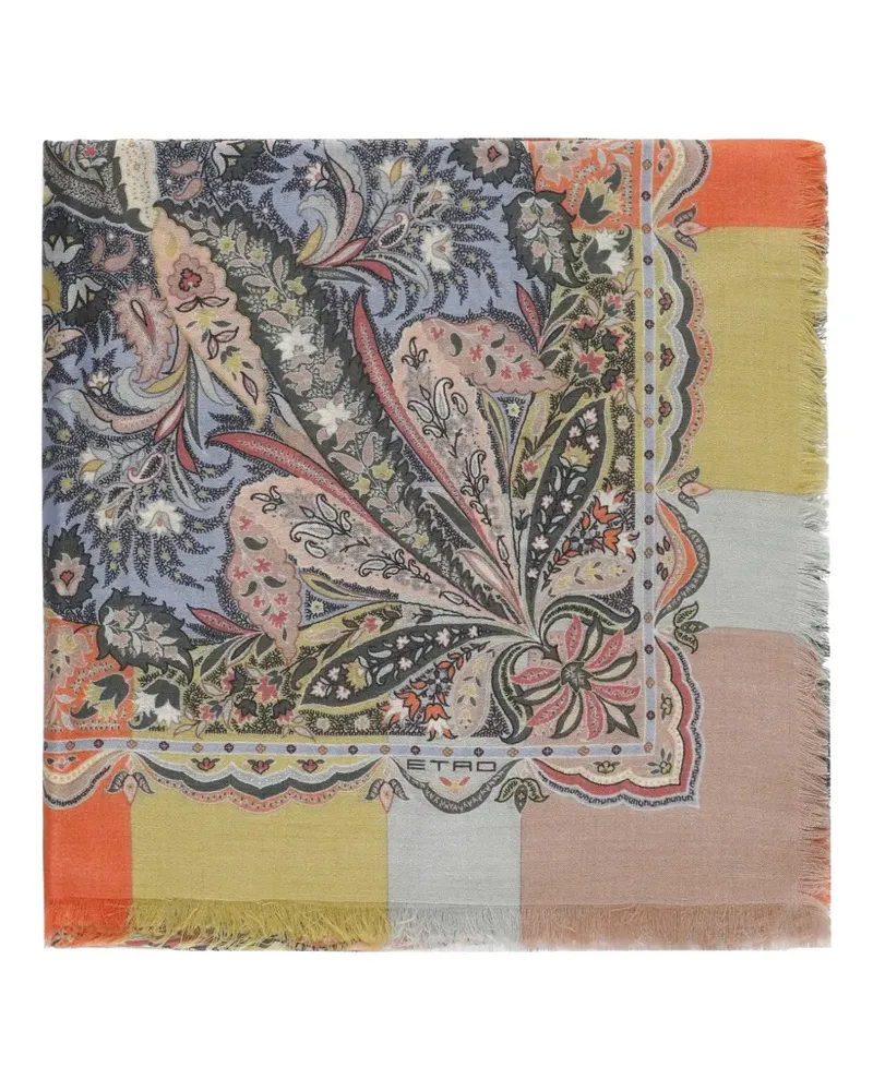 Etro fringed scarf - Gelb Gelb