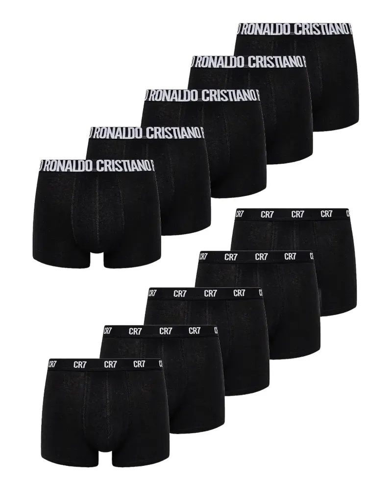 CR7 Cristiano Ronaldo logo-waistband trunks - Schwarz Schwarz