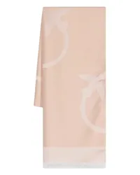 Pinko Schal mit Vogel-Print Rosa