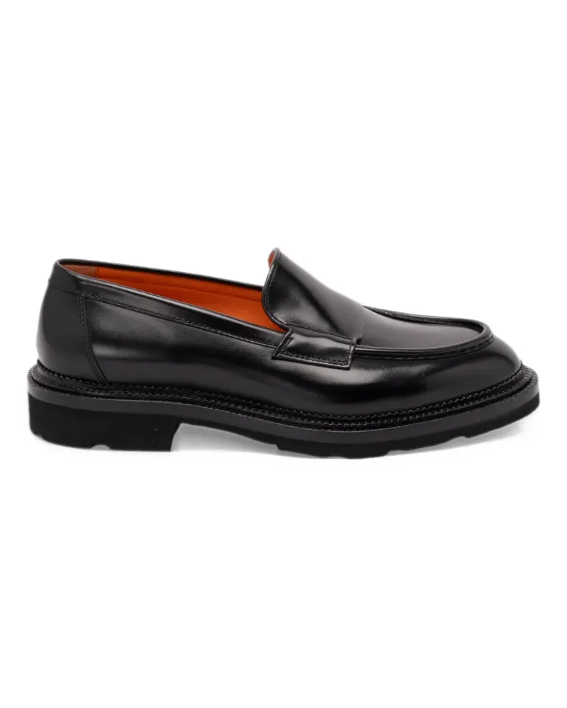 Santoni leather loafers - Schwarz Schwarz