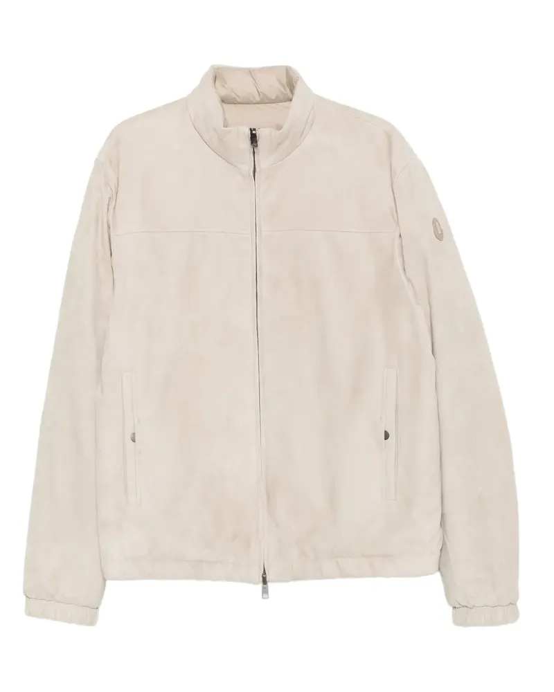 Moncler Wildlederjacke mit Reißverschluss - Nude Nude