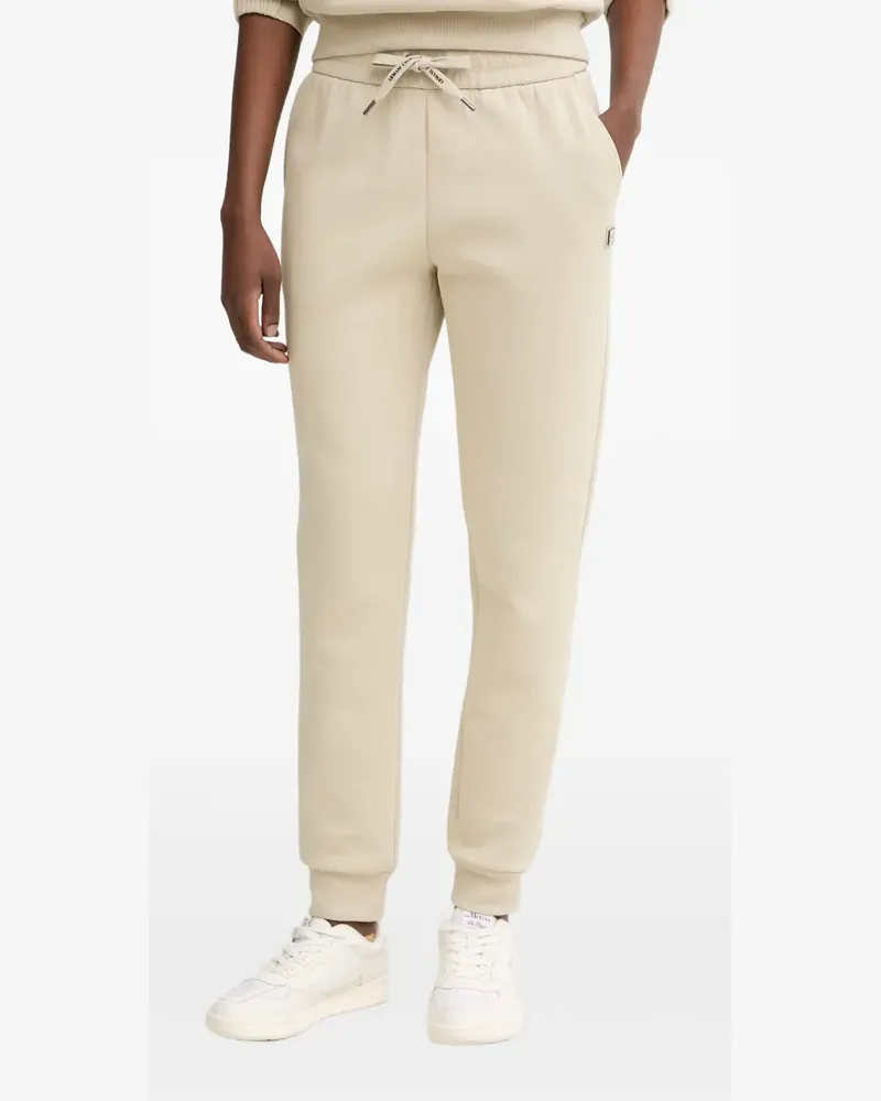Armani Exchange logo-patch drawstring track pants - Nude Nude
