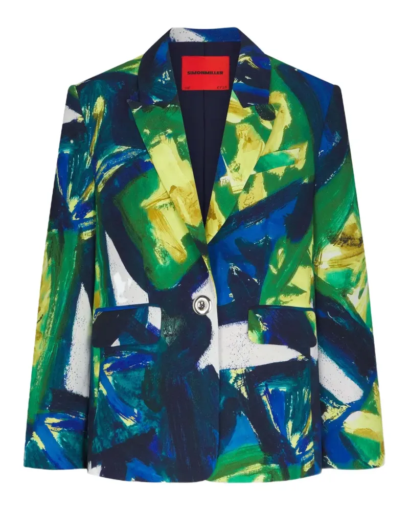 Simon Miller Lennox floral-print blazer - Blau Blau