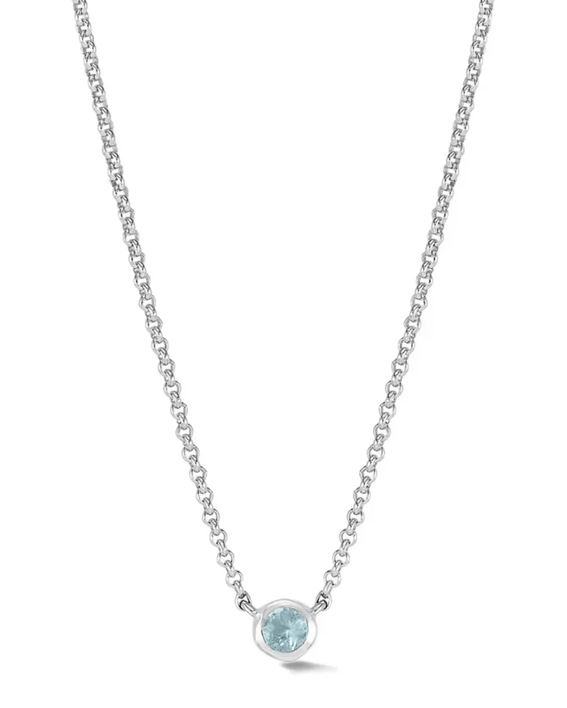 Dower & Hall Halskette mit Tautropfen-Anhänger - Silber Silber