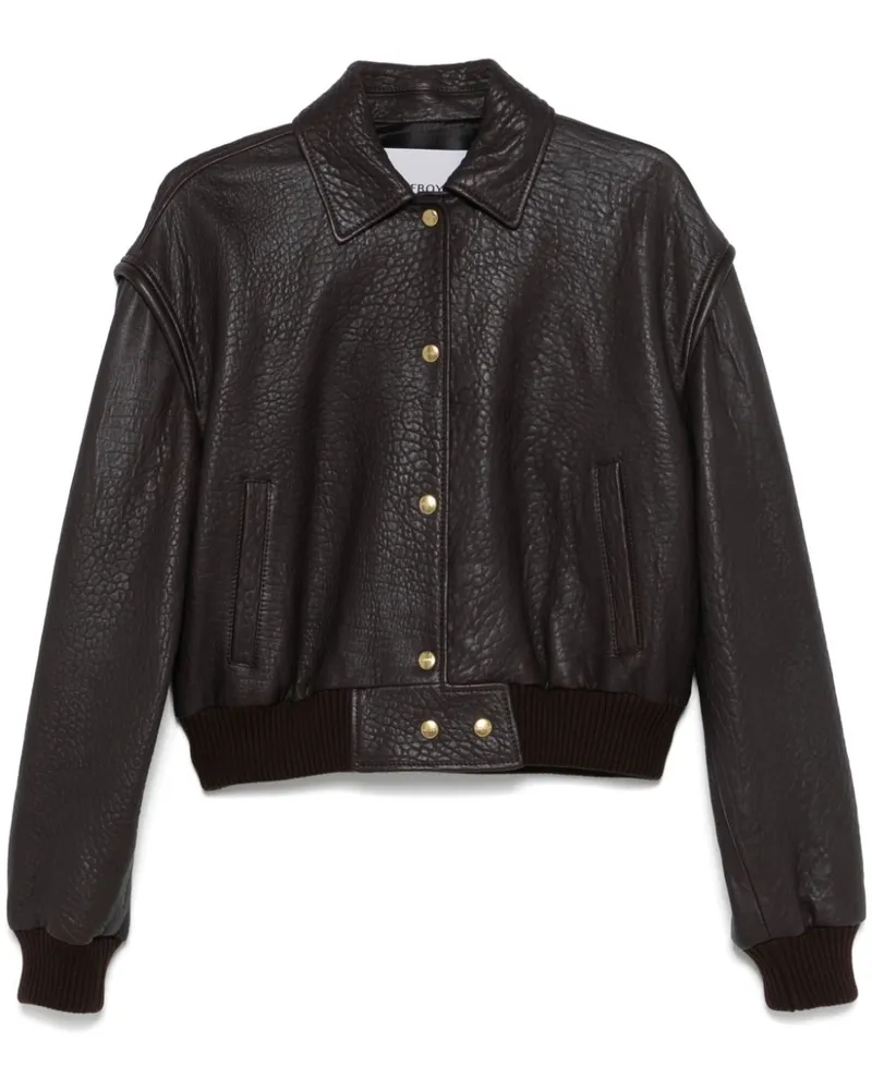 HALFBOY Jet Set Bomberjacke - Braun Braun