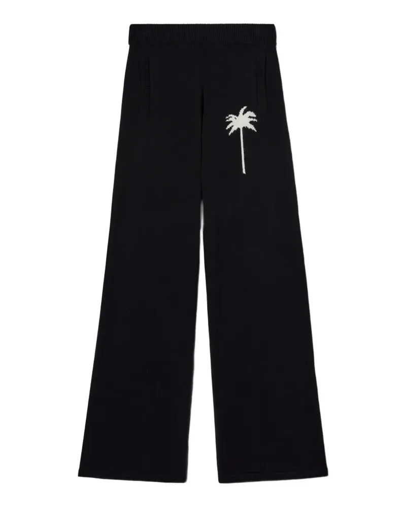 Palm Angels Gestrickte Palmen-Hose - Schwarz Schwarz
