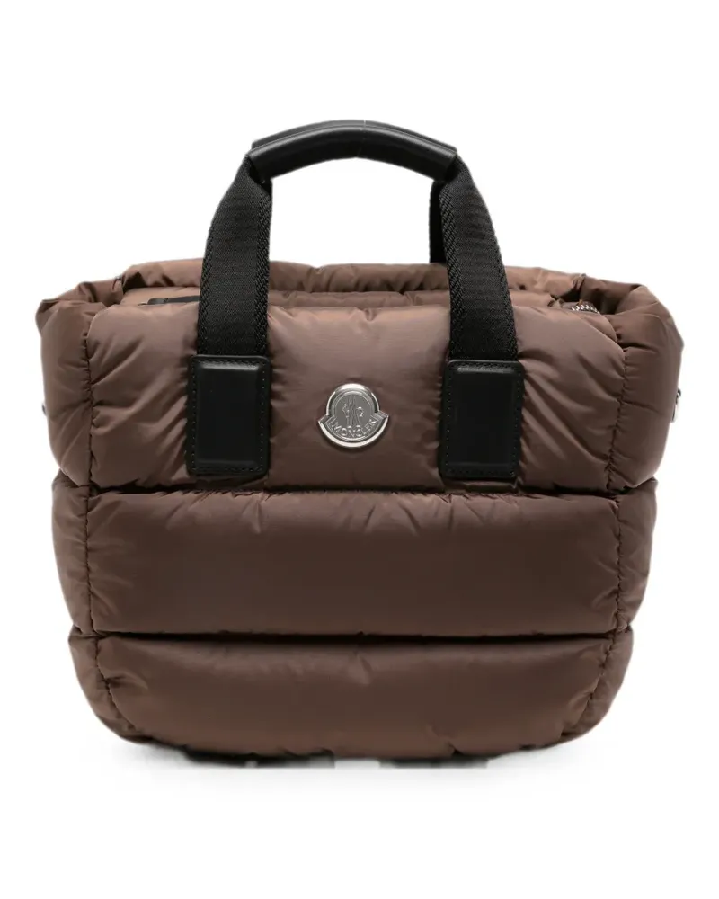 Moncler mini Caradocquilted tote bag - Braun Braun