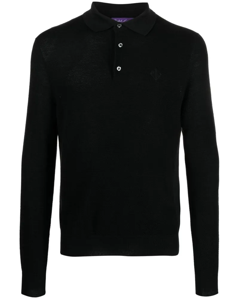 Ralph Lauren Pullover mit Polokragen - Schwarz Schwarz