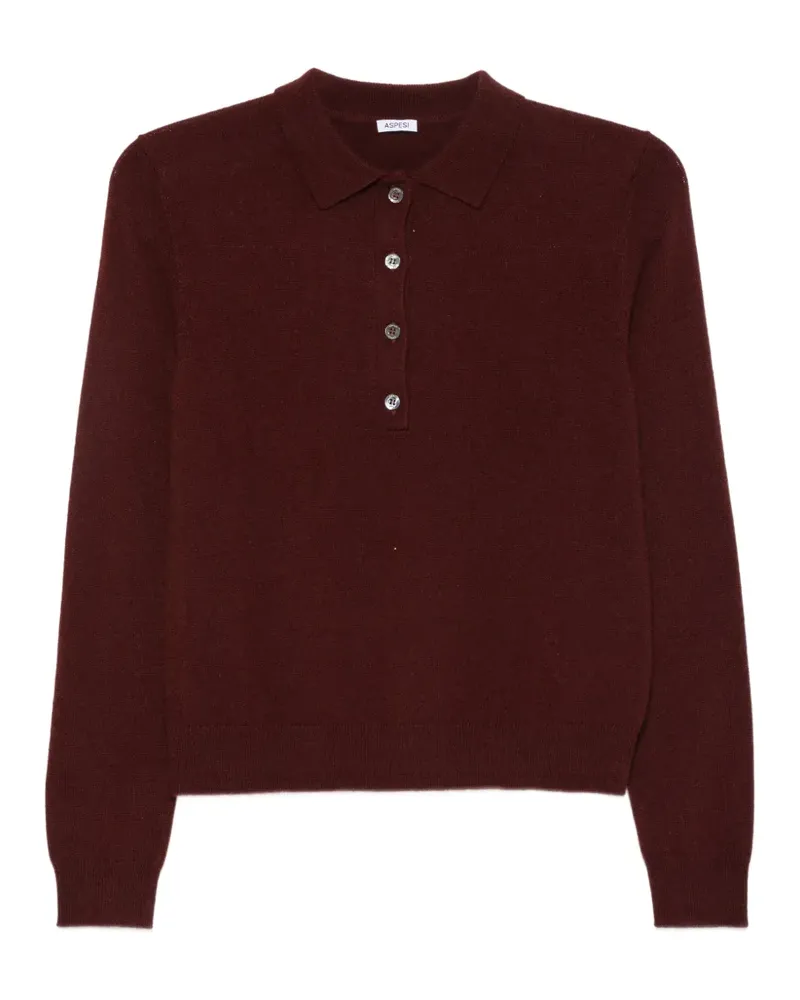ASPESI Poloshirt aus Kaschmir - Rot Rot