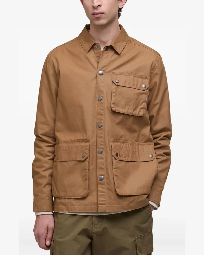 Barbour Hemdjacke mit Tasche - Braun Braun