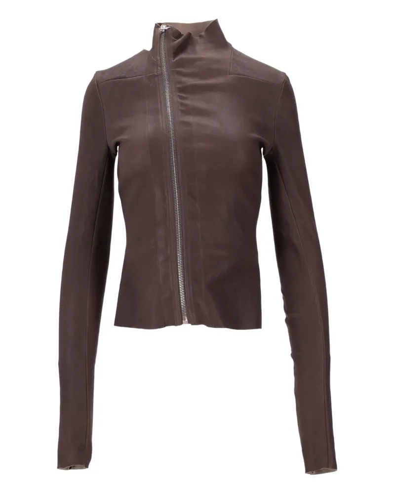 Rick Owens Gary leather jacket - Braun Braun