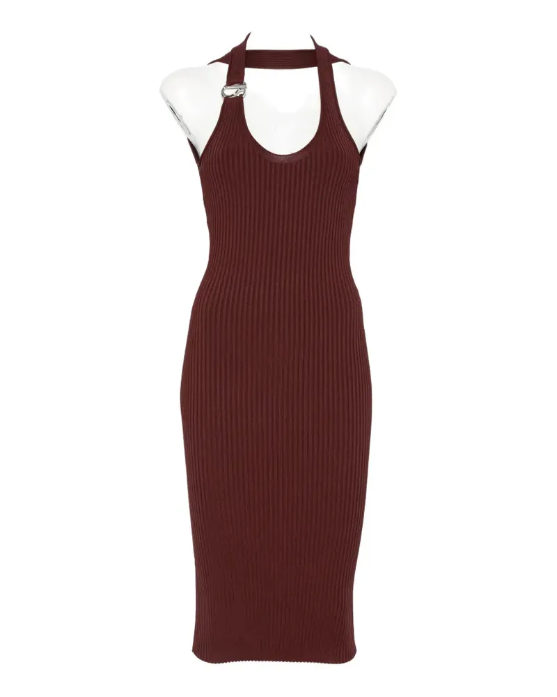 COPERNI ribbed-knit halterneck midi dress - Braun Braun