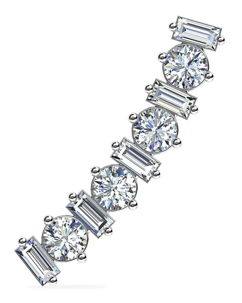 Alinka 18kt Ear Cuff aus Weißgold - Silber Silber