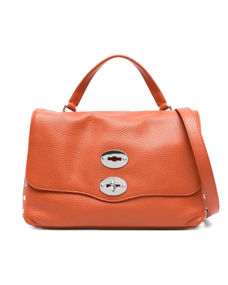 Zanellato Kleine Postina® Tote Bag mit Nieten - Orange Orange