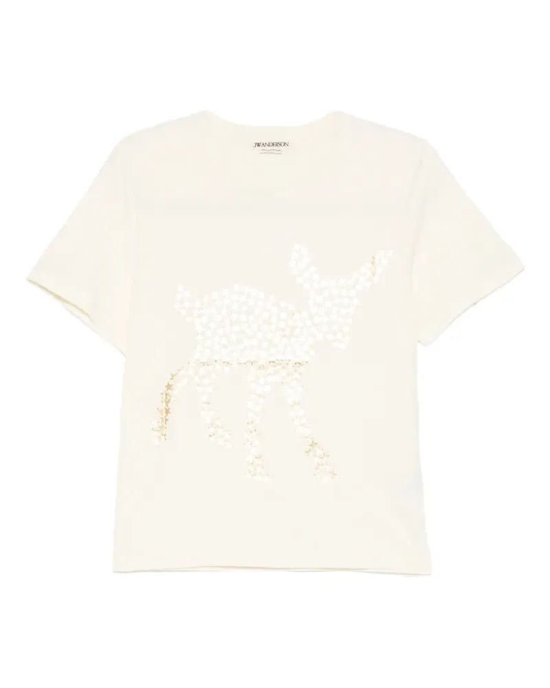 J.W.Anderson animal star T-shirt - Nude Nude