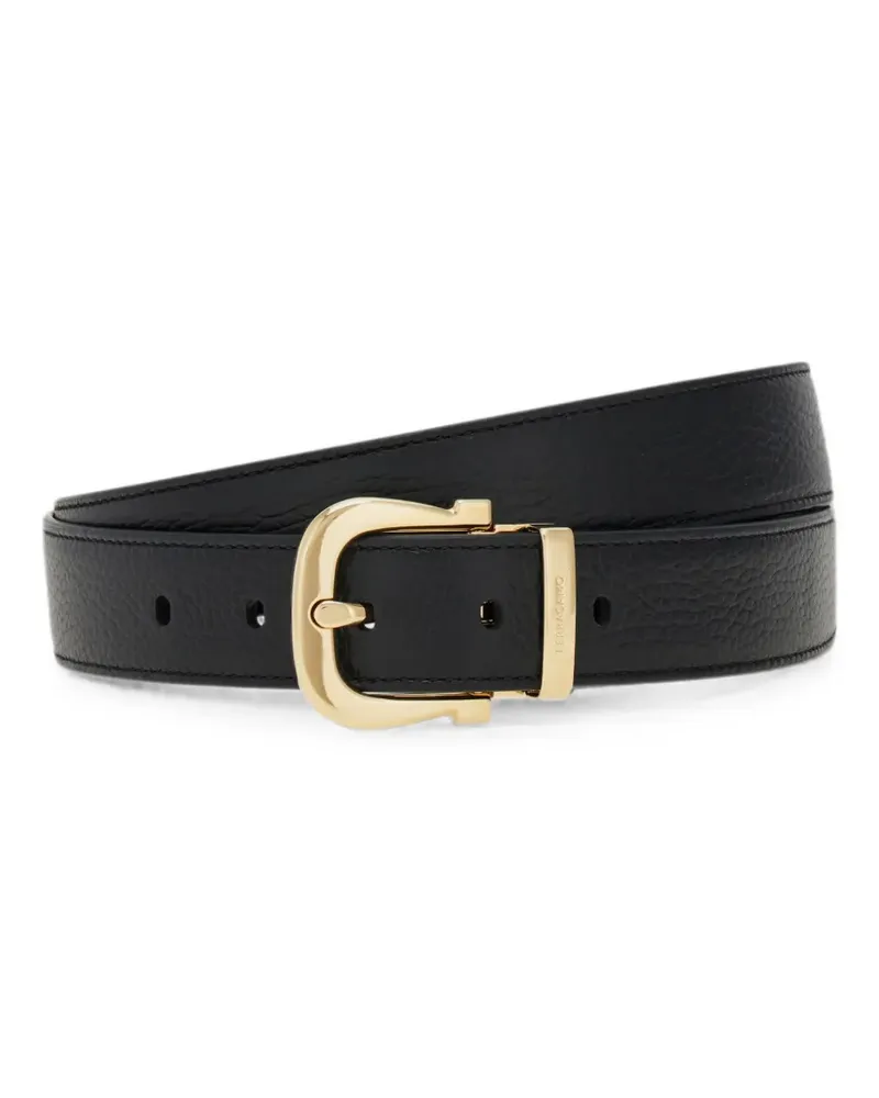 Ferragamo Wendbarer Gürtel mit Gancini-Schnalle - Schwarz Schwarz