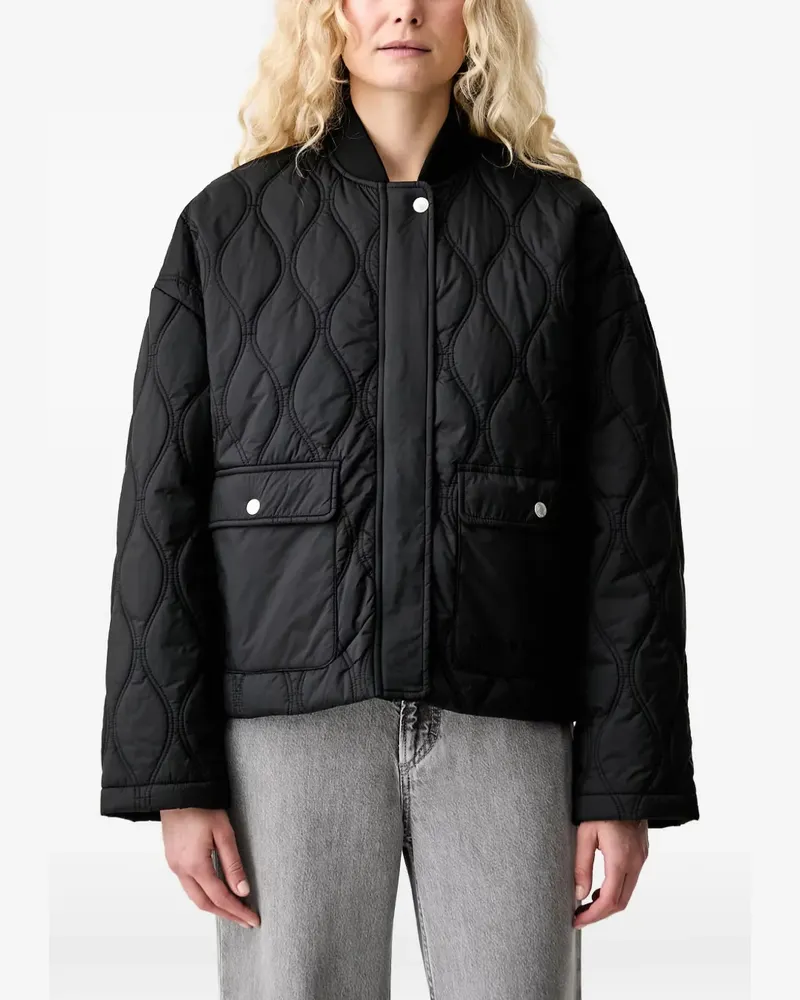 Karl Lagerfeld quilted drop-shoulder jacket - Schwarz Schwarz