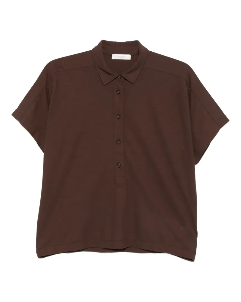 Zanone button polo top - Braun Braun