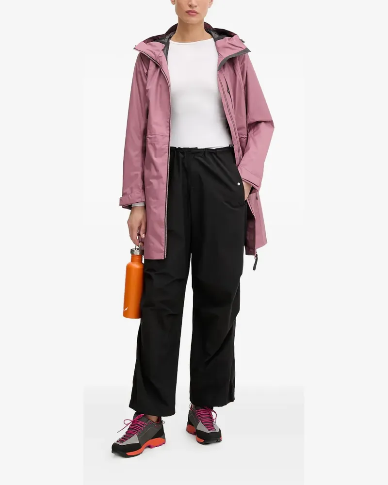 Helly Hansen Westport hooded logo-print coat - Rosa Rosa