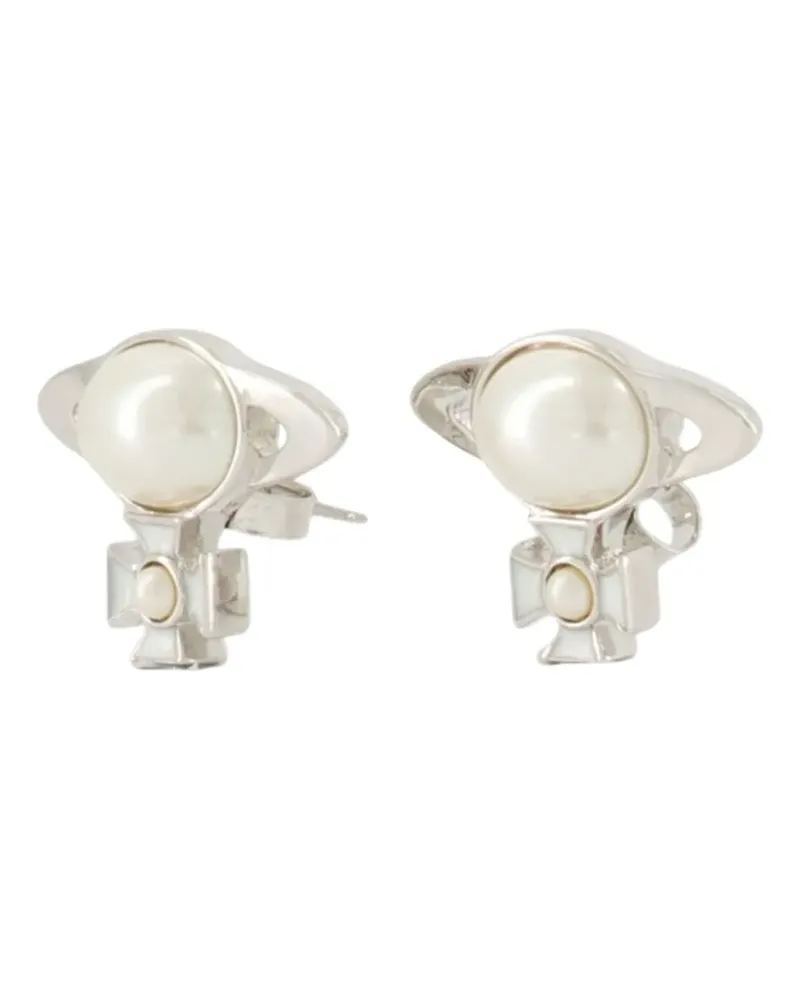 Vivienne Westwood Gaby Orb Perlenohrringe - Silber Silber