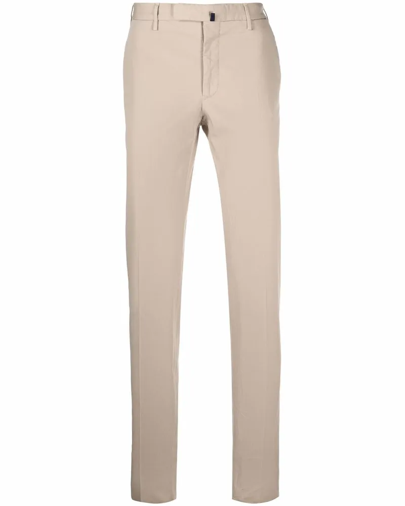 Incotex Chino mit schmalem Schnitt Nude