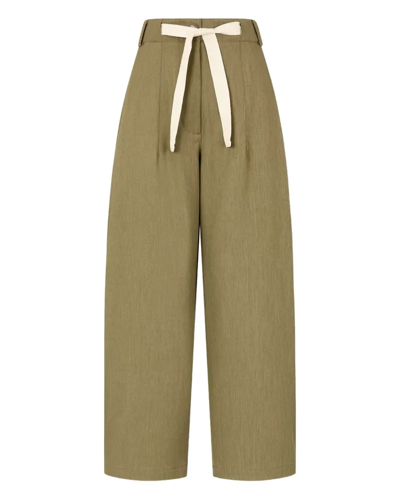 STUDIO TOMBOY Hose mit Kordelzug - Grün Grün