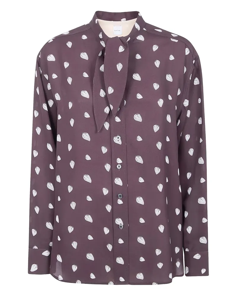 Paul Smith strawberry-print tie shirt - Braun Braun