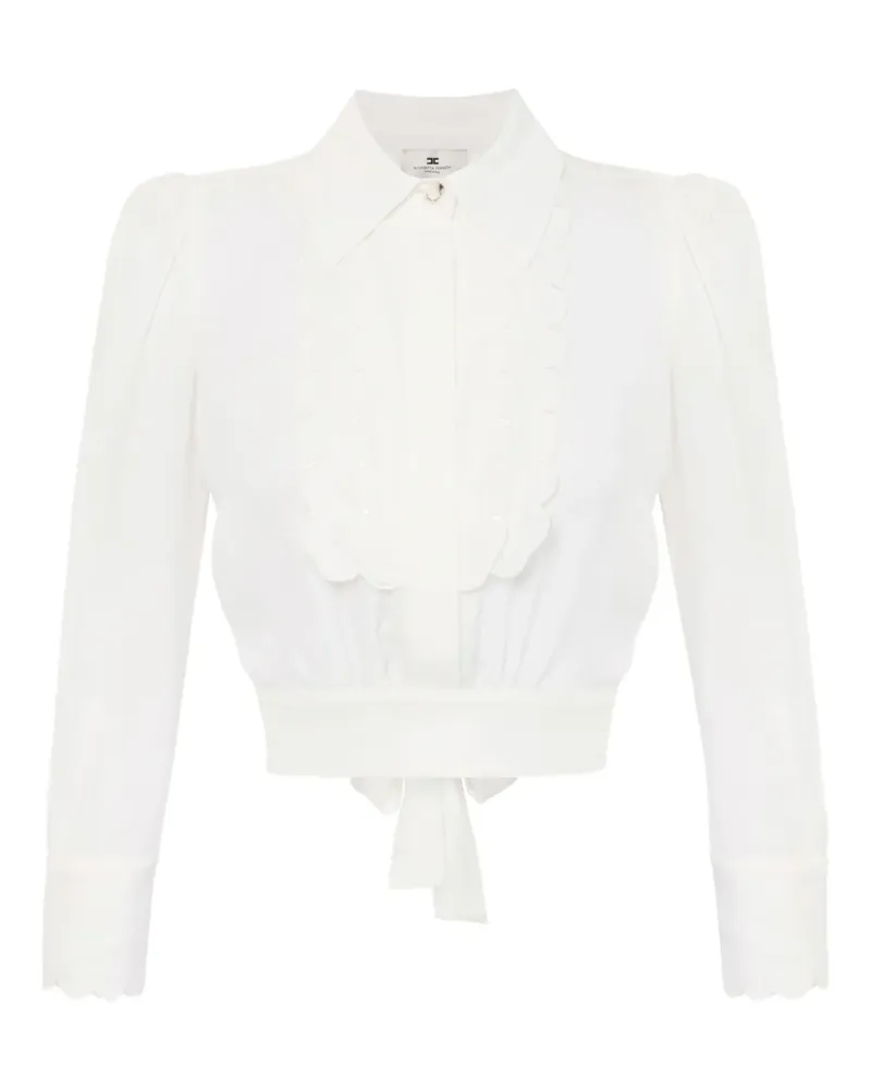 Elisabetta Franchi Hemd mit Stickerei - Weiß Weiß